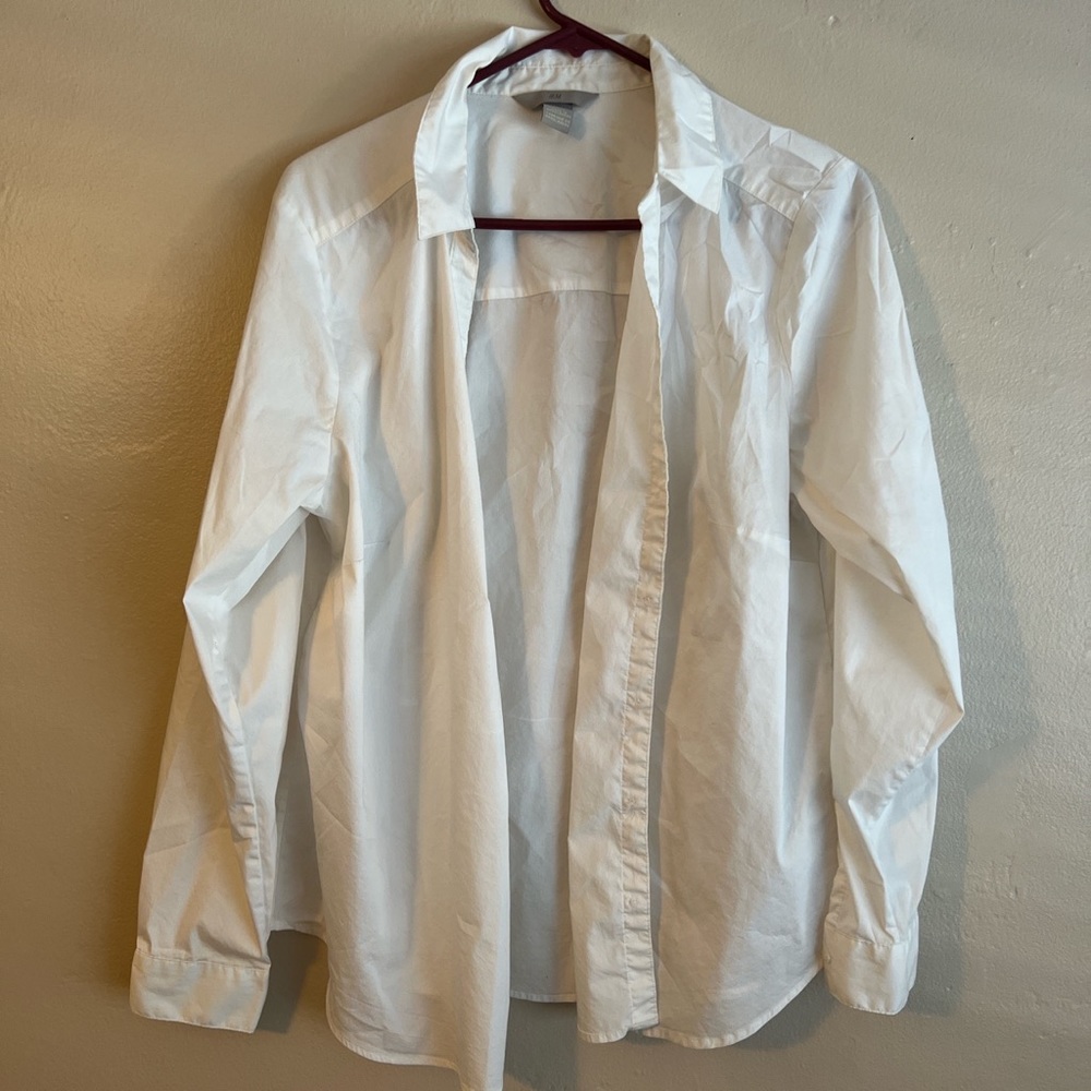 H&M white button up